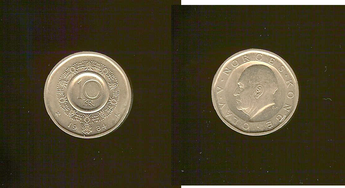 Denmark 10 kroner 1984 BU